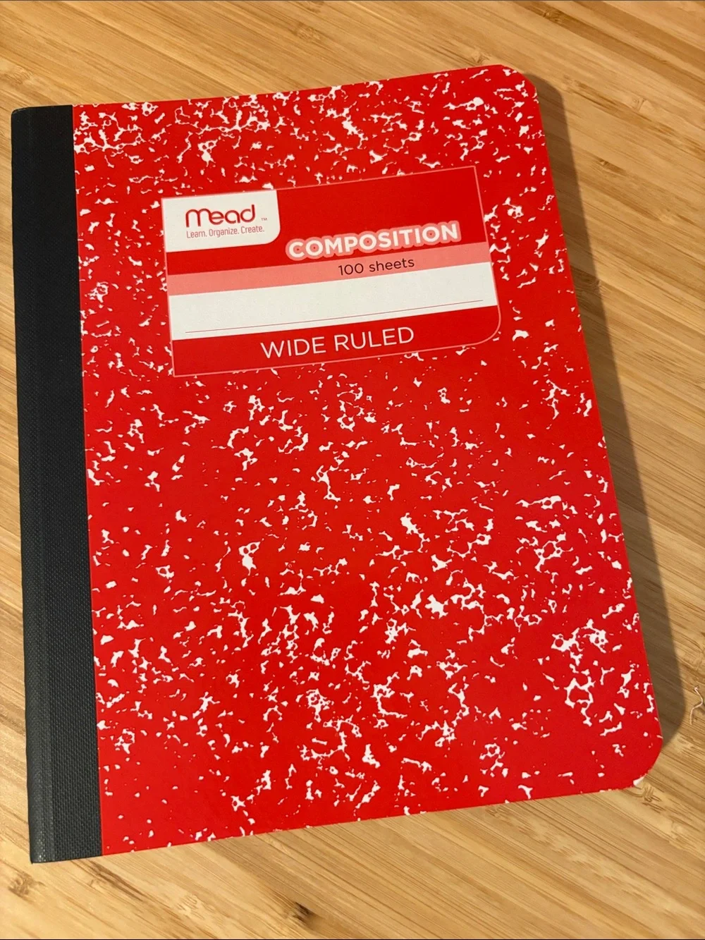 2 Mead Composition Notebooks - Red & Green Wide Ruled 100 Sheets